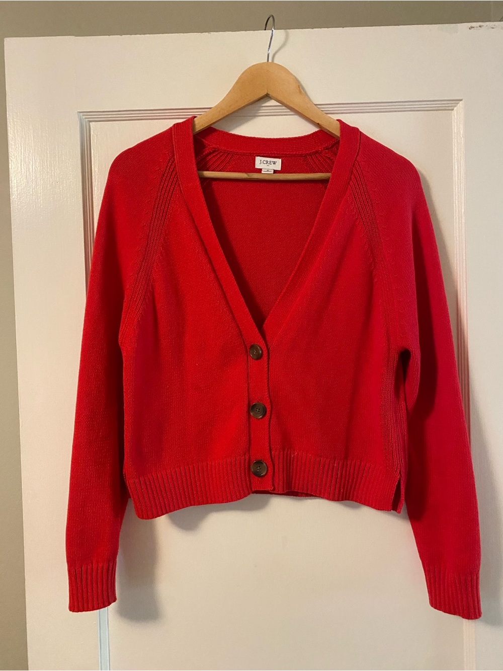 J. Crew Bright Red Women's Cardigan